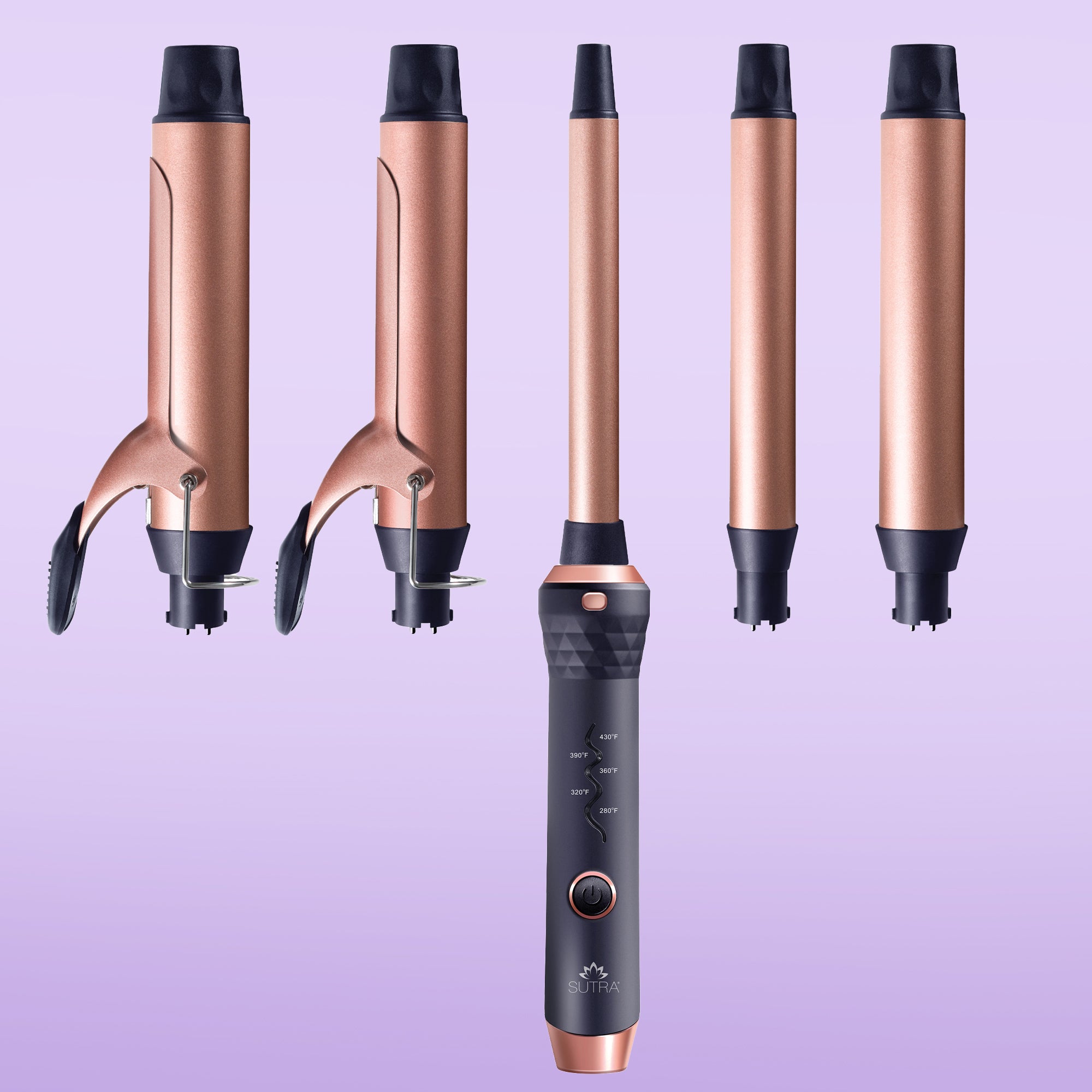 5-pc Interchangeable Curler Set